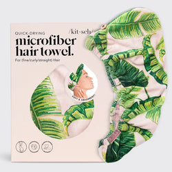 Quick Drying Hair Towel (Palm Print)