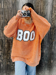 Boo Corded Sweatshirt