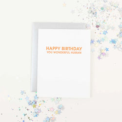 Wonderful Human Birthday Card