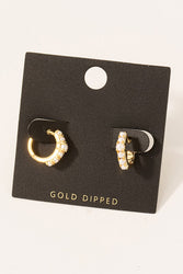 Glam Girl Huggie Hoops