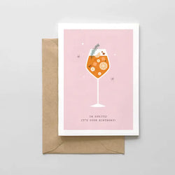 Aperol Spritz Birthday Card