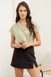 Bernadette Button Top