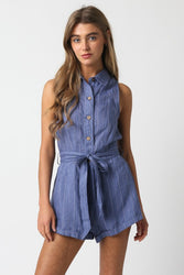 Coastline Linen Romper