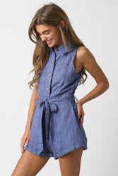 Coastline Linen Romper