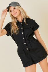 Hayden Denim Romper