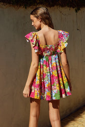 Daffodil Garden Mini Dress