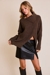 Toasty Truffle Knit Sweater