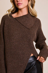 Toasty Truffle Knit Sweater