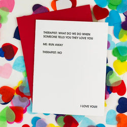 Run Away Love Card