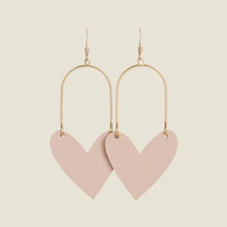 Soft Sand Sweetheart Earrings