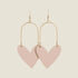 Soft Sand Sweetheart Earrings