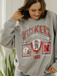 Huskers Prep Patch Thrifted Sweatshirt