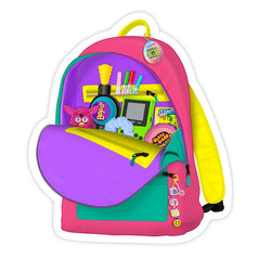 90's Nostalgia Backpack Sticker