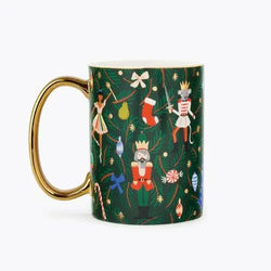 Evergreen Nutcracker Porcelain Mug