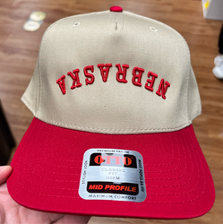 Neutral Nebraska Hat (Red)