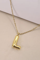 Bubble Initial Necklace