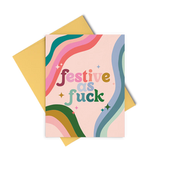 Festive As Fuck Greeting Card Set