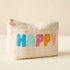 Happy Teddy Pouch (Cream)