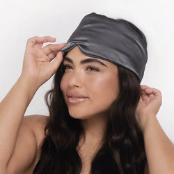 Satin Pillow Eye Mask (Charcoal)