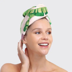 Quick Drying Hair Towel (Palm Print)