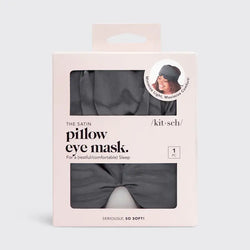 Satin Pillow Eye Mask (Charcoal)