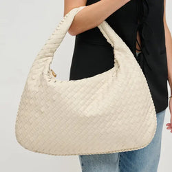 Victoria Woven Hobo Bag