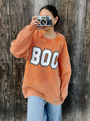 Boo Corded Sweatshirt