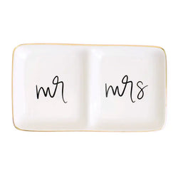 Mr. & Mrs. Jewelry Dish