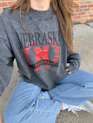 Nebraska Mock Neck Pullover