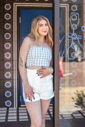 Beach Picnic Crop Top