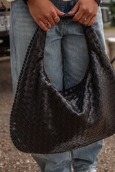 Victoria Woven Hobo Bag