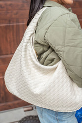 Victoria Woven Hobo Bag