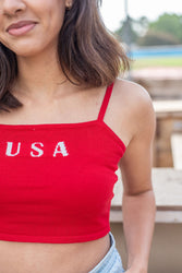 USA Crop Top