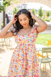 Whimsical Floral Mini Dress