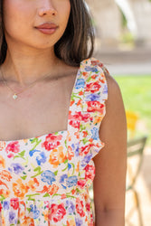 Whimsical Floral Mini Dress