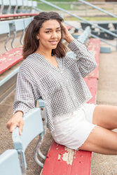 Picnic Date Plaid Top