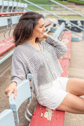 Picnic Date Plaid Top