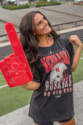 Nebraska Murray Hippie Helmet Tee