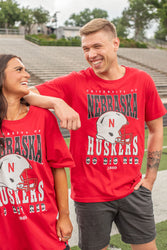 Nebraska Murray Hippie Helmet Tee