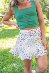 Picking Petals Mini Skirt