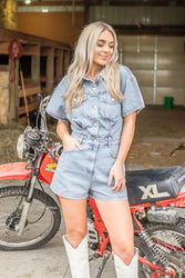 Down South Denim Romper