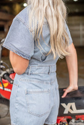 Down South Denim Romper