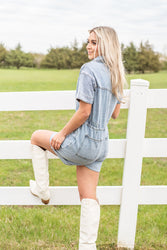 Dallas Denim Romper