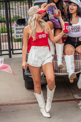 Go Red Or Go Home Crop Top