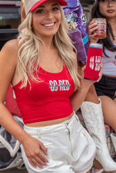 Go Red Or Go Home Crop Top