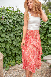 Paisley Midi Skirt