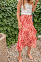 Paisley Midi Skirt