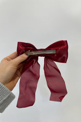 Organza Hair Bow Clips