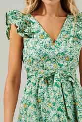 Jade Floral Mini Dress