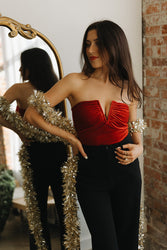 Sleigh Bells Velvet Bodysuit